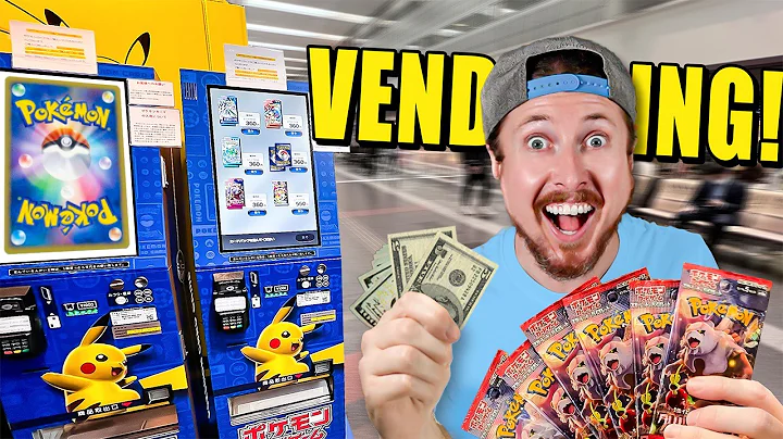 Buying ONLY Pokemon Cards at a Airport Vending Machine!