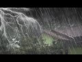 Sleep Instantly with Heavy Rainstorm and Thunder Sounds 🌧️ Natural Ambience to Calm the Mind