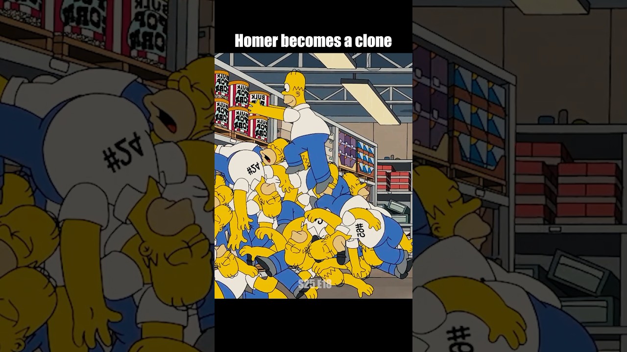Homer becomes a clone