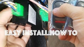 honda Element /Civic Keyless Entry Install how to