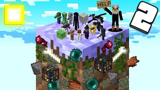 🦅 Minecraft Bedrock ONE BLOCK Skyblock BUT I Turn It Into A GIANT Mob Farm (#2) screenshot 5