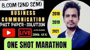 II BUSINESS COMMUNICATION II B.COM 2ND SEM II #calcutta_university #cu #bcom #calcuttauniversity