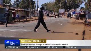 Demonstrations disrupt economic activity in Conakry