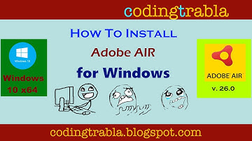 Install Adobe AIR v26 on Windows 10 x64 byND