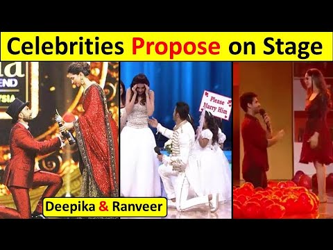 6 Bollywood Celebrities Propose their Life Partner on the Stage | Deepika Padukone, Varun Dhawan