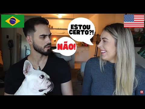 *PRANK* PURPOSELY SAYING WORDS WRONG IN PORTUGUESE TO SEE MARCIO'S REACTION/ INTERNATIONAL COUPLE