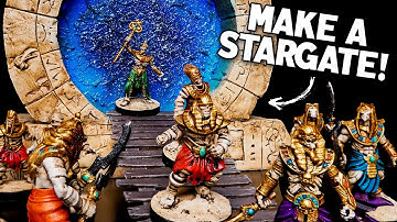 Craft a Glowing STARGATE PORTAL for Tabletop Games (Dungeons & Dragons, Warhammer Terrain)