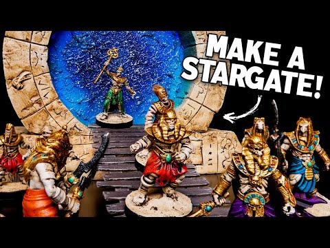 Craft a Glowing STARGATE PORTAL for Tabletop Games (Dungeons & Dragons, Warhammer Terrain)