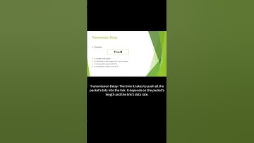 Understanding Delays in Computer Networks
