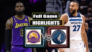 Los Angeles Lakers vs Minnesota Timberwolves Full Game Highlights | March 10 | 2024 NBA Season