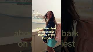 EMBARKING ON SEMESTER AT SEA😭🩵🫶 #college #studyabroad #sas #138 #student #ship #shorts