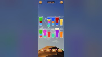 435 level Water sort - color sort game #gameshorts #watercolor #asmr #gameplay #shorts #play