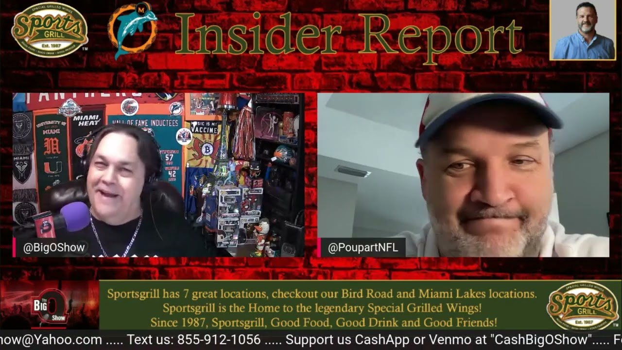 The Sports Grill Miami Dolphins Insiders Report w/ Alain Poupart 01 11 2022