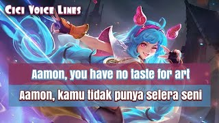 Cici Voice Lines And Quotes Mobile Legends Dan Artinya