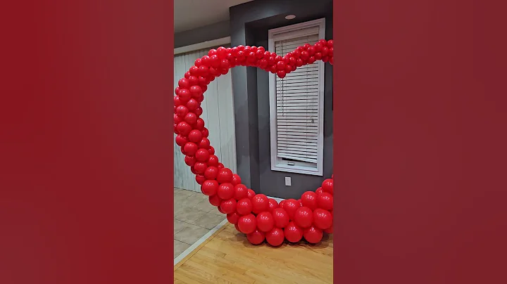 Heart balloon decoration for wedding, anniversary, and bridal shower