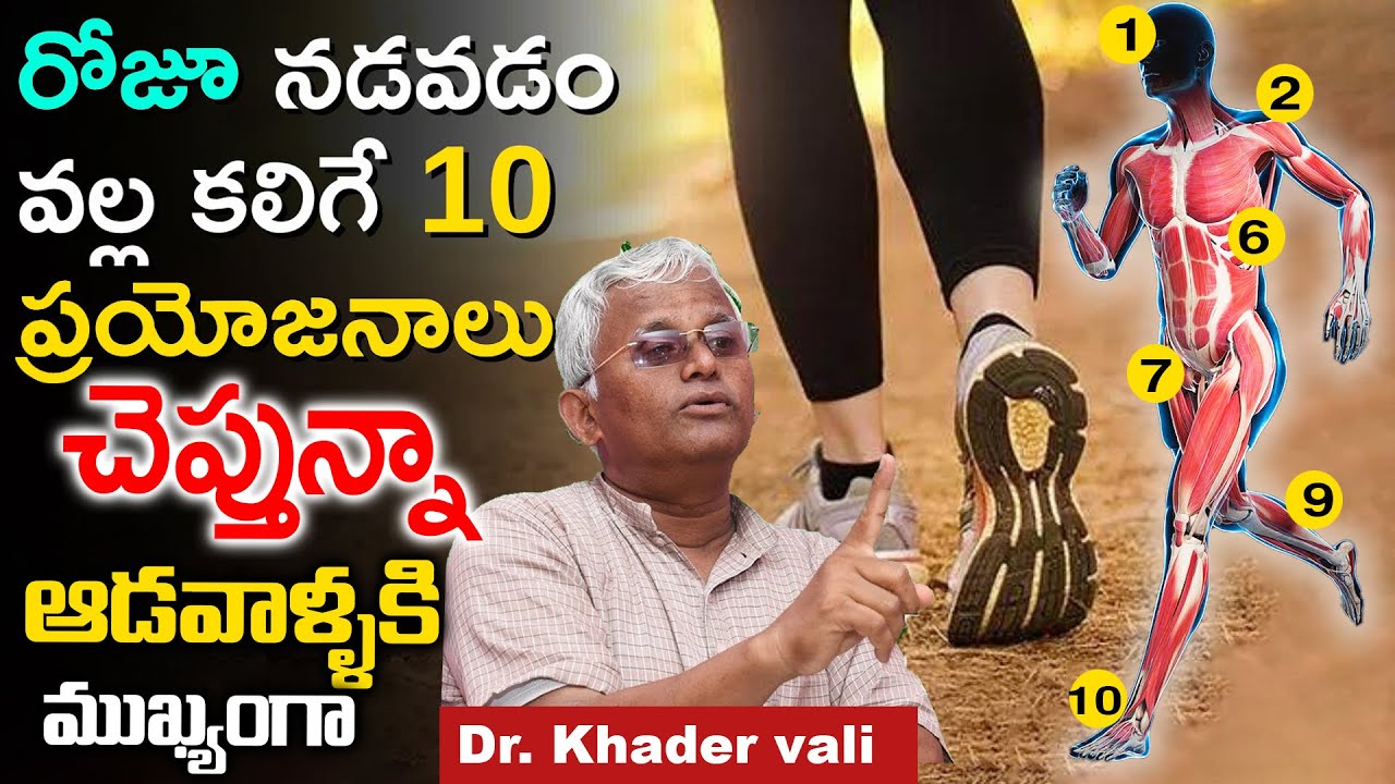 Daily Walking | రోజూ ఎంతసేపు, ఎలా నడవాలి.. నడక వల్ల కలిగే ఈ 10 ప్రయోజనాలు తెలుసా? | Dr. Khader Vali