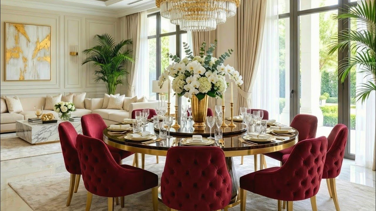 Современные тенденции в дизайне интерьеров 2026 года | Роскошные дизайны столовых и элегантные ид...