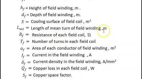 Video2 .14 Design of Shunt field winding of DC machine.