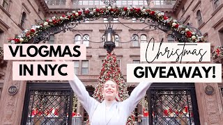 Vlogmas Day 13 Christmas In New York Giveaway Work From Home Day Rolfs Bergdorfs Ornament