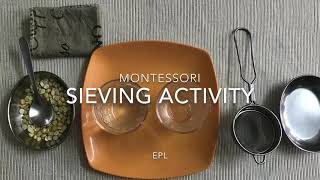 Montessori : Sieving Activity