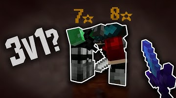 3v1 FOOT TRAP ON HIGH STARS? - Hypixel UHC Shorts