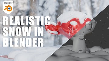 Create Realistic Snow in Blender! | Easy Particle System Tutorial