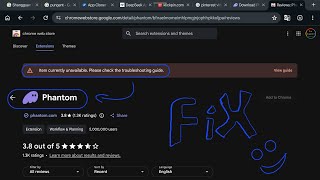 Item currently unavailable. Please check the troubleshooting guide