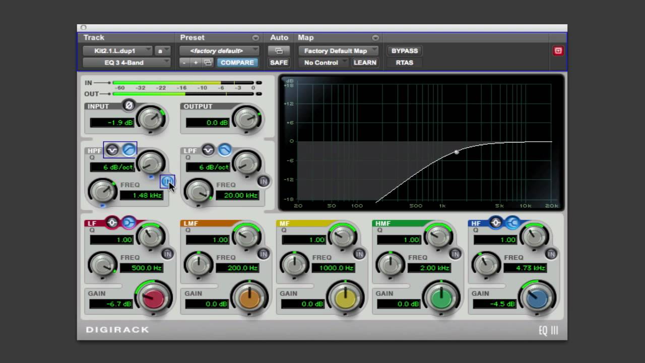 EQ Low cut filter YouTube