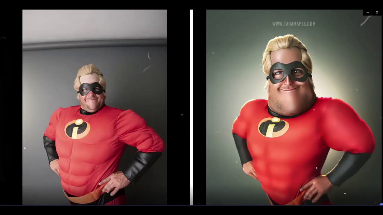 Caricature Edit Mr. Incredible by Tara Mapes - YouTube