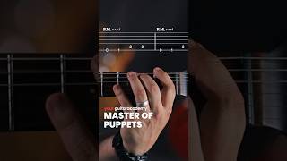 Master Of Puppets - Metallica #guitarlesson