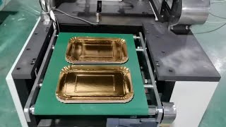 Thick duplex board paper plate making machine embossing round circle