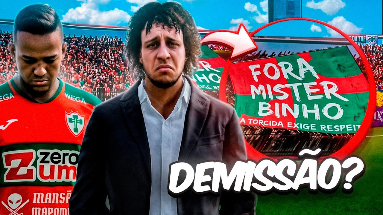 PES 2026 - MASTER LEAGUE #09 - FUI DEMITIDO DA PORTUGUESA! PROTESTO DA TORCIDA É REAL!