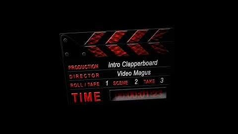 After Effects template - Digital Clapper - Black