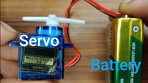 Servo motor drive direct with battery #project #servomotors #tutorial