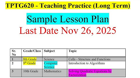 tptg620 assignment 3 solution | tptg620 assignment 3 | tptg620 assignment lesson plan | TPTG620