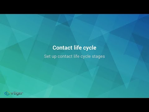 Set up Contact life cycle stages in Vtiger CRM
