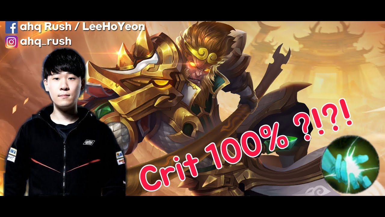 《ahq Rush 》Jungle Wukong Play!! Korea Rank!! #傳說對決#ROV#LiênQuânMobile#AOV