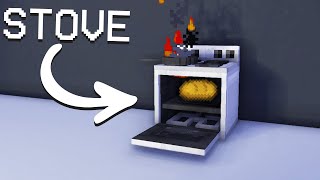 Minecraft: How To Make a STOVE #shorts