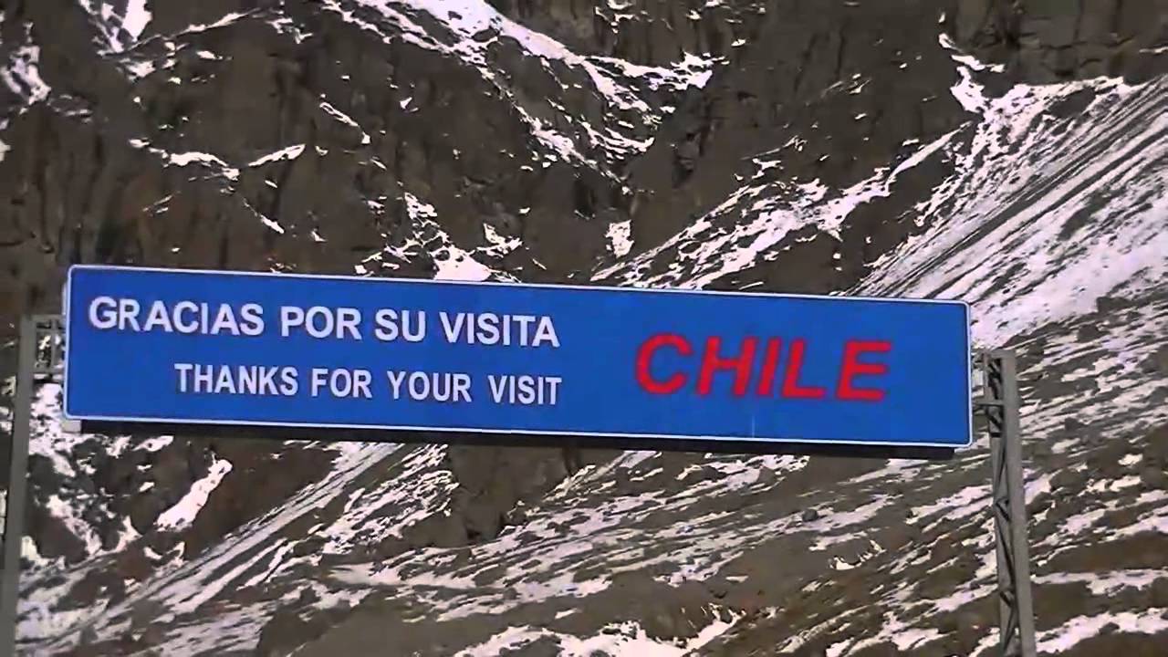 Chile, frontera con Argentina. YouTube