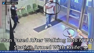 Entering a Police Station with a knife goes as expected