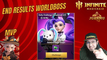 Final results of the WorldBoss(Puppet) - Infinite Magicraid