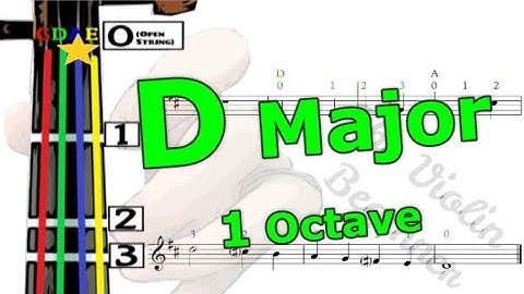 D Major Scale | Violin Tutorial | 小提琴入門班 | D大調音階 [Level 1]