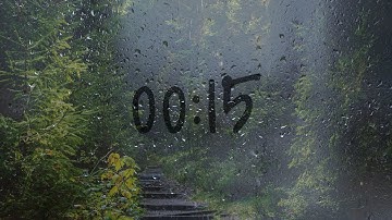 15 Second timer with rain sounds