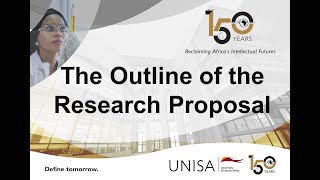 Workshop 1 The Outline of the research proposal