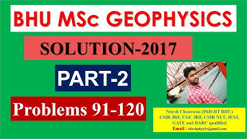 BHU MSc Geophysics 2017 solution Part 2