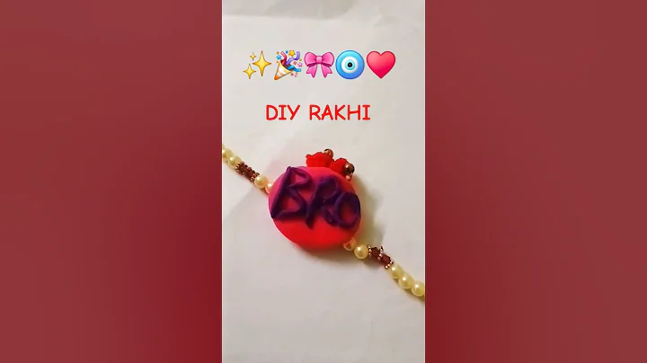 DIY RAKHI || Beautiful CLAY art || #DrawingWithChiku #shorts #trending #ytshorts #asmr #artistic