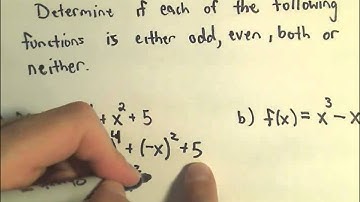 Symmetry - A Quick Discussion for Testing if a Polynomial is Even / Odd