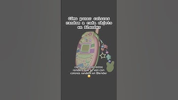 Colores random a cada objeto en Blender | Maritdoodles #3d #tutorial #blender3d #shorts