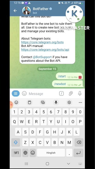 HOW TO CREATE A TELEGRAM BOT IN A MINUTE | ADIYTUBER | #shorts