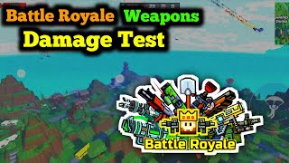 Testing All Battle Royale Weapons - 30 Weapons Damage Test - Pixel Gun 3D